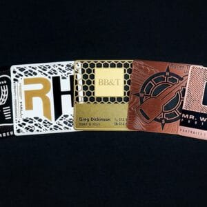 Square Metal Business Cards
