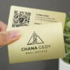 Elevate Your Brand with Custom Brass Metal Business Cards