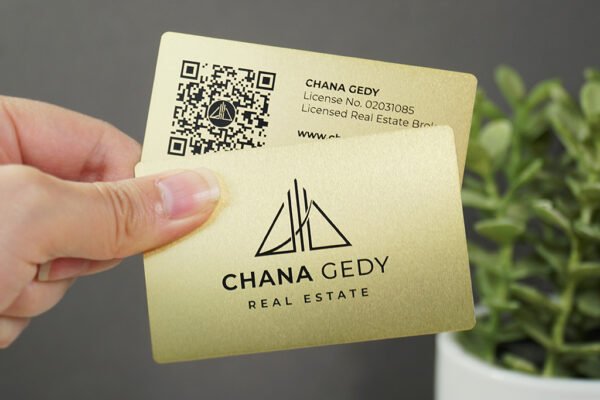 Elevate Your Brand with Custom Brass Metal Business Cards