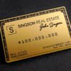 Elevate Your Brand with Custom Brass Metal Business Cards